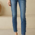 Urban Outfitters Flying Monkey Anthropologie Fringe Tassel Skinny Jeans Size 24 Photo 0