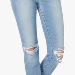joe's jeans Joe’s Jeans Shailene The Icon Mid Rise Skinny Ankle Light Wash Ripped Denim Photo 0