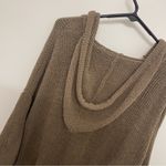 Aerie  Brown Knit Hooded Sweater Photo 5