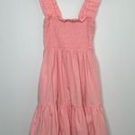 Abercrombie & Fitch  Smocked Tiered Easy Mini Dress in Pink Photo 2