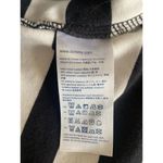 Tommy Hilfiger Shirt Women’s Large Black White Stripe Nautical Zip Leather Trim Photo 7