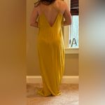 Forever 21  Contemporary Mustard Yellow Formal Maxi Dress Gown | Size S Photo 5