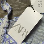 ZARA  Purple Floral Corset Crop Top Size XS Photo 4