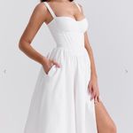 House Of CB White Corset Midi Dress Photo 0