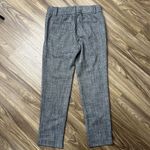 Ann Taylor Size 0 Trouser Pants Straight Flat Front Gray Dress Mid Rise Stretch Photo 8