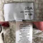 J.O.A. Shearling Lined Raw Edge Moto Biker Jacket Photo 11