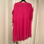NWT Perfectly Palm Size S Pink Pom Pom Sleeve Pullover Sundress Coverup Photo 7