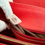 MCM  Authentic Red Leather Shoulder crossbody Bag – Made in Korea Photo 8