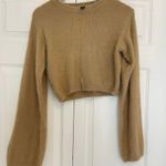 Windsor super soft cropped tan sweater size small Photo 0