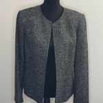 Jones New York Women's  size 8 modern blazer black and white wool poly blend Photo 0