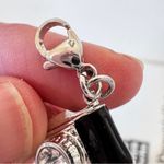 Origami Owl  Silver Black Camera Charm Rhinestone Jewelry Photo 2