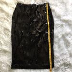 DKNY Women’s Side Slit knee Length sequined pencil skirt in black size 2 Photo 12