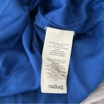 Free People NWT,  Chelsey Mini Dress Blue Velvet Open Back Bell Sleeves, Sz S Photo 14