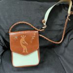 Brown and Cream Leather Men’s Bag Photo 1