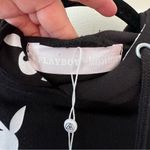 Playboy  x Missguided Tall NWT Women’s Black All Over Logo Hoodie Dress‎ Size 10 Photo 1