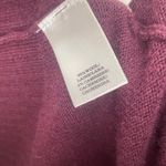 Ann Taylor Wool Cashmere Blend Cardigan Plum Size Medium Sweater Knit Open Front Photo 3