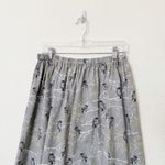 Handmade [] Gray Birds Branches Novelty Print Fit & Flare Retro Midi Skirt Sz 1X Photo 2