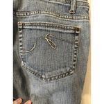 Faded Glory  Stretch Bootcut Jeans Women's Size 16 Tall Blue Dark Stone Wash Photo 3
