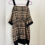 Bebe  Black and Tan Plaid Mini Dress Photo 3