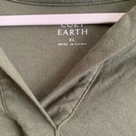 Cozy Earth Shirt Top Blouse Green Bamboo Pajama XL Casual Short Sleeve Buttons Photo 1