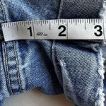 NY Jeans 90s Vintage High Waist Rolled Hem Cotton Distressed Denim Shorts Sz 4 Photo 8