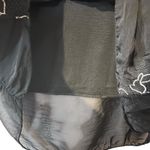 Made in Italy Embroidered Silk Blend Top VTG Sheer Lined Braided Straps Y2K Boho Black Size undefined Photo 6