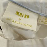 Anthropologie MAEVE Poplin Cotton Bell Sleeve Blouse in White Photo 3