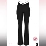 House Of CB Black Layla V Front Trousers NWOT Size S Photo 12
