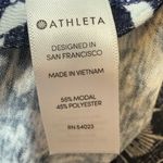 Athleta  Dark Blue Breezy Abstract Floral Tank Top Size Extra Small Photo 5