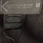 Kardashian Kollection Black Long Sleeve Open Midi Drape Sweater Size M Photo 3