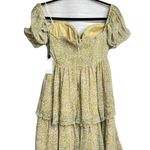 ASTR The Label Womens Off Shoulder Two Tier Floral Mini Dress M Photo 2