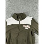 Victoria's Secret PINK ‎ 1/4 Zip Sweatshirt Women XS Zip Floral Graphic Print Y2K Photo 8