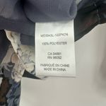 Lila Rose  Size 4 Dress‎ Blue Floral Drawstring Waist Long Sleeve Formal Workwear Photo 4