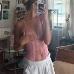 Vintage Pink Lace Body Suit Photo 1