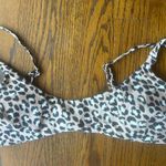 Aerie Leopard Print Bikini Top M Photo 1