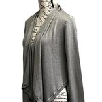 INC International Concepts Women Gray Open Silk Cardigan Sweater Size S modest Photo 1
