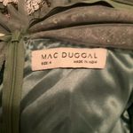 Mac Duggal 5716 Green Sequined Floral Long Sleeve High Neck Midi Dress Photo 13