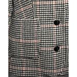 L.L.Bean Womens  Bellandi Black Houndstooth Print Lined Italian Wool Blazer PS Photo 2