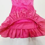 MORE TO COME Ella Ruffle Mini Dress in Hot Pink XXS Photo 3