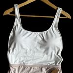 Daniel Cremieux Cremieux Seawater White & Mauve Colorblock One Piece Swim Suit New Size Medium Photo 3