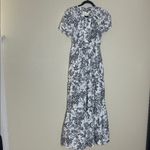 Anthropologie  Somerset Maxi Dress Grey Floral Vines Birds Size XS Photo 2