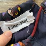 Line and Dot  Faye Dark Purple Floral Short Sleeve Dress XS Photo 2