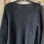 Ambiance Black Textured coat length Sweater with pockets medium Photo 12