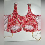 Amazon Floral Tapestry Print Coquette Fairycore Corset Top Bustier w/ Garter Straps Photo 13