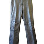 Cache Leather Y2K Vintage Pants Trousers Metallic Silver Gray Size 4 Photo 0