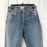 AGOLDE Riley High Rise Straight Crop Denim Jeans Button Fly In Frequency 27 Photo 7
