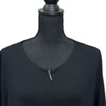 Soft Surroundings Women's Jacket Top Size XL Calista Black Full Zip Tunic Photo 1