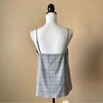 Banana Republic  | Heather Gray Windowpane Plaid Tank Top Sz S Photo 3