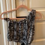 These Three Boutique Snakeskin Top Photo 1