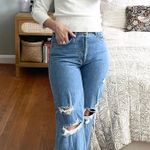 The Vintage Shop Vintage Y2K Monogram “A” Crop Bateau Neck White Sweater Photo 0